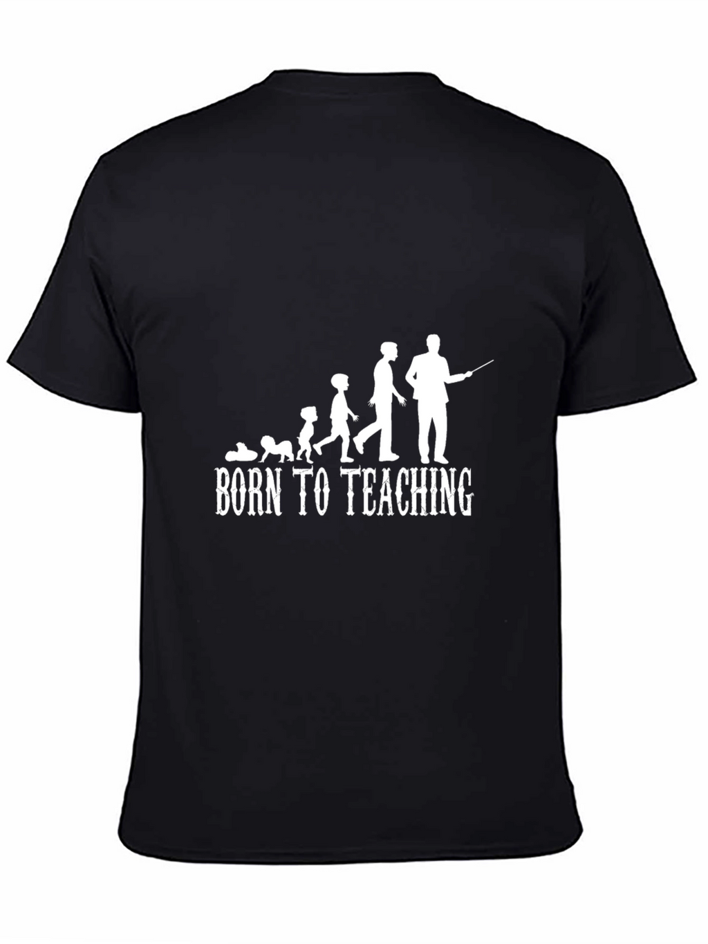 Born to Teach Black Graphic Tee
