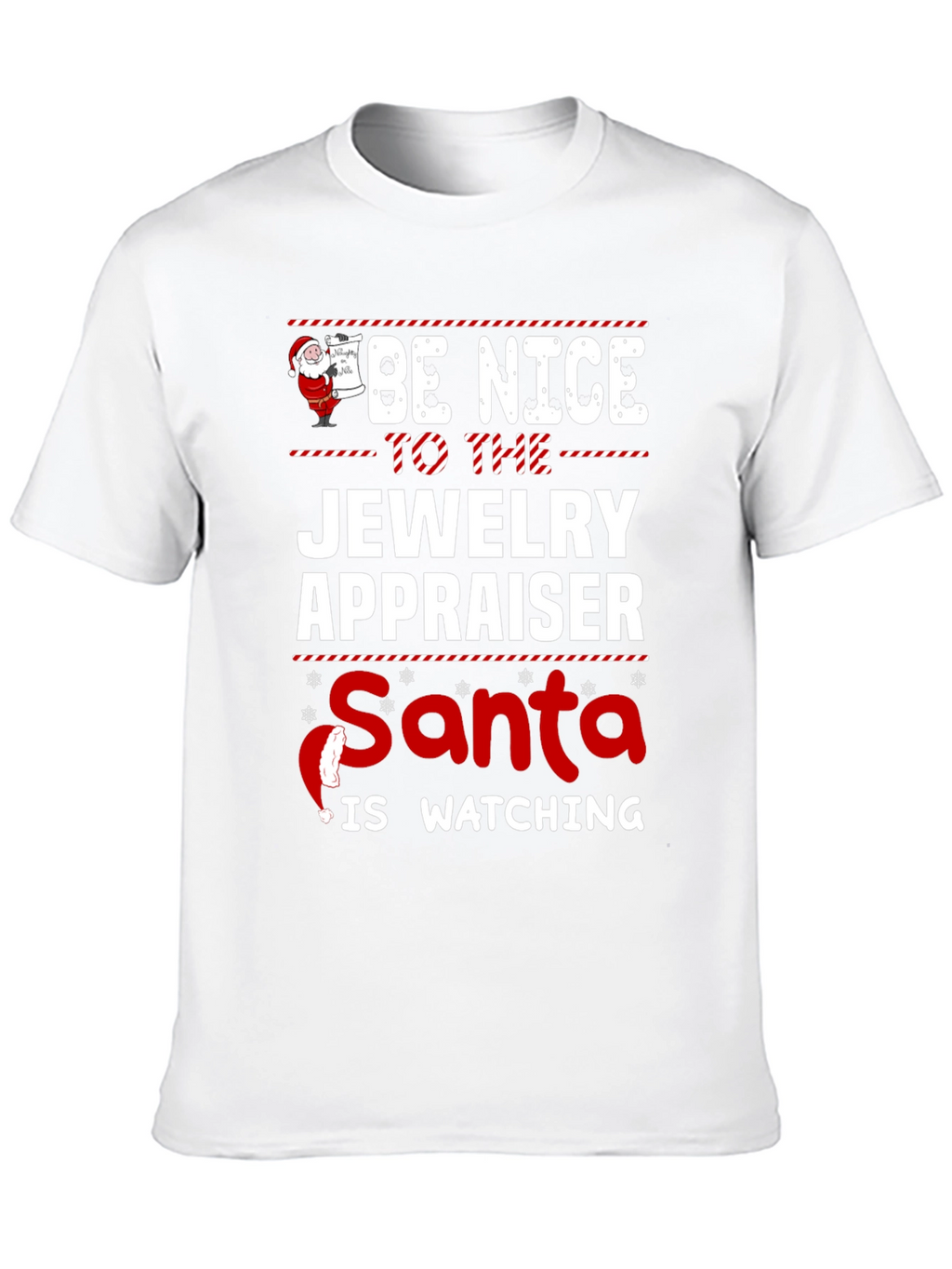 Funny Jewelry Appraiser Santa Christmas T-Shirt