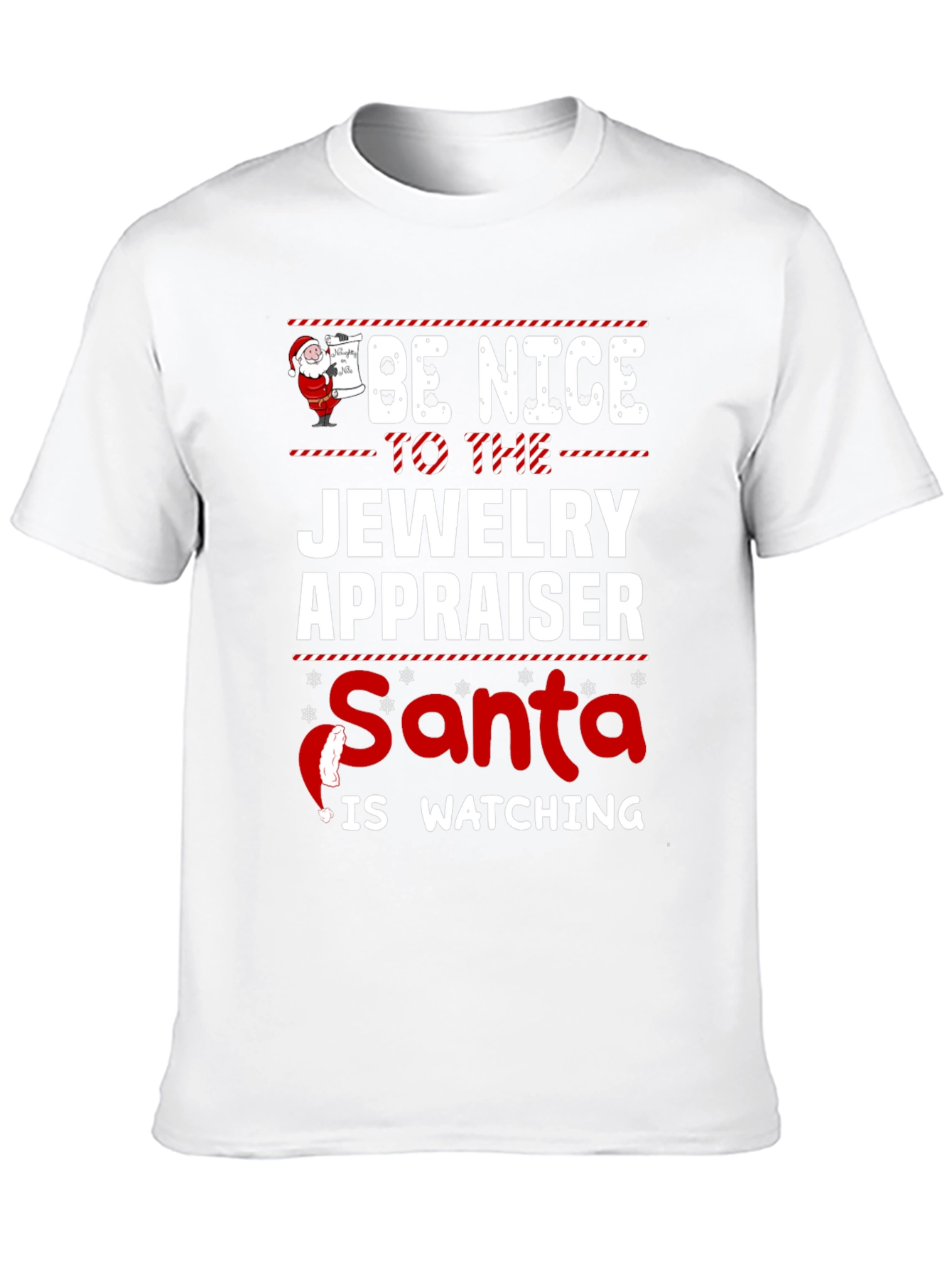 Funny Jewelry Appraiser Santa Christmas T-Shirt