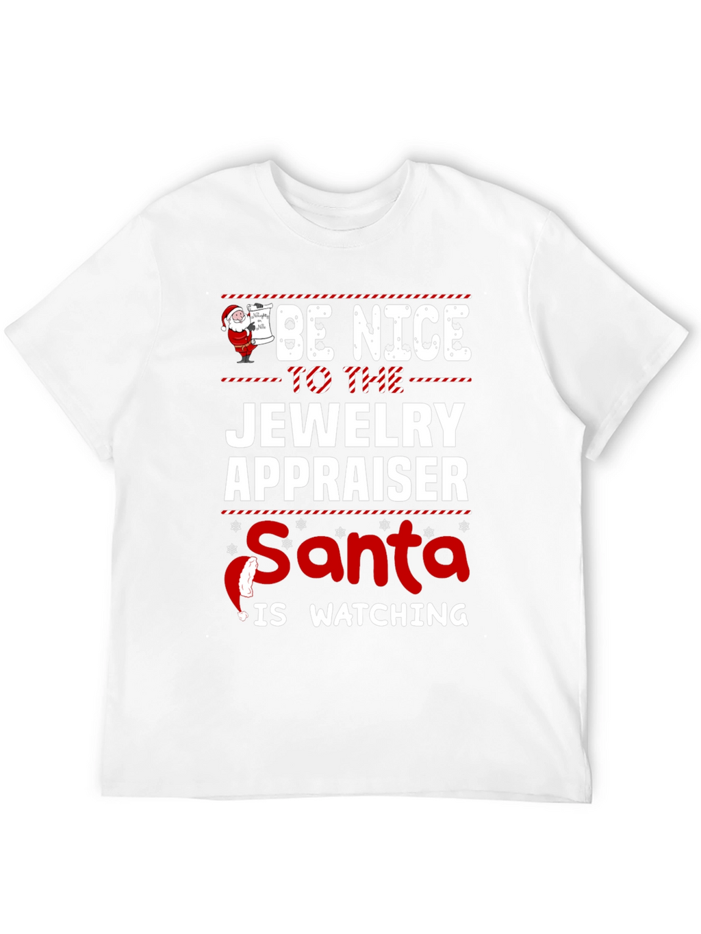 Funny Jewelry Appraiser Santa Christmas T-Shirt