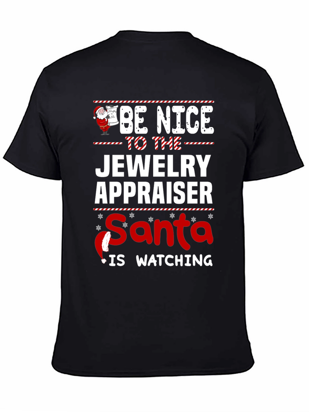 Funny Jewelry Appraiser Santa Christmas T-Shirt