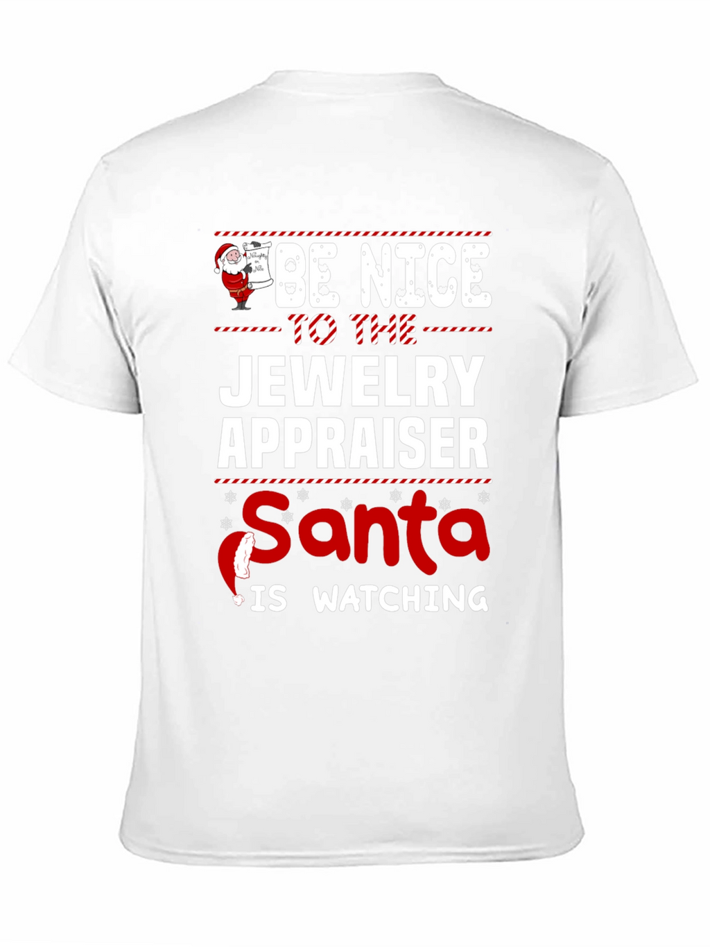 Funny Jewelry Appraiser Santa Christmas T-Shirt