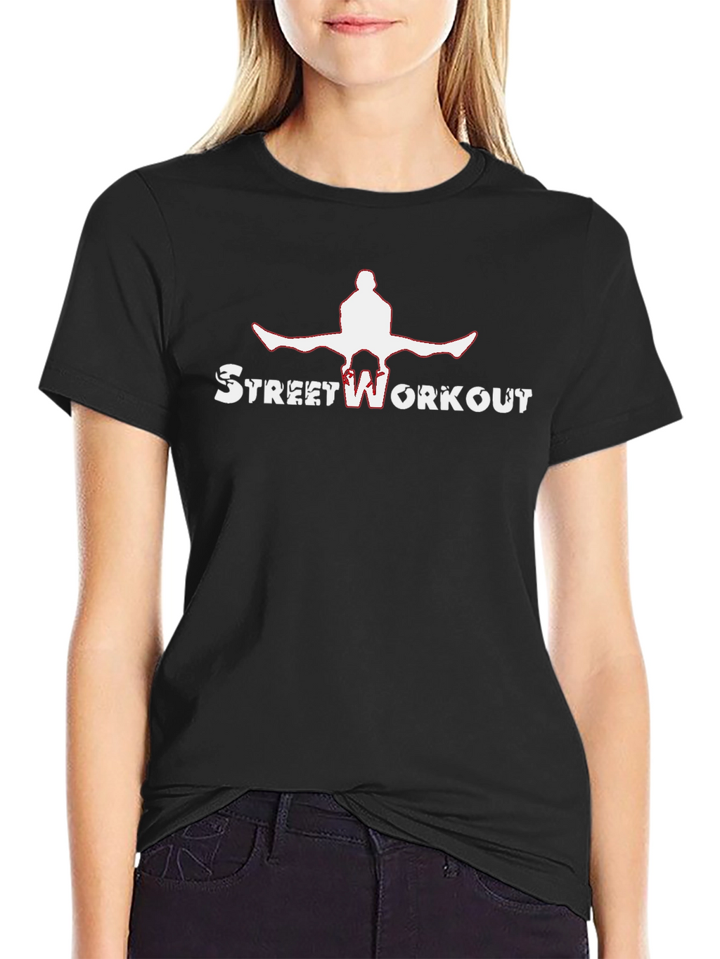 Street Workout Graphic Tee - Black Cotton T-Shirt