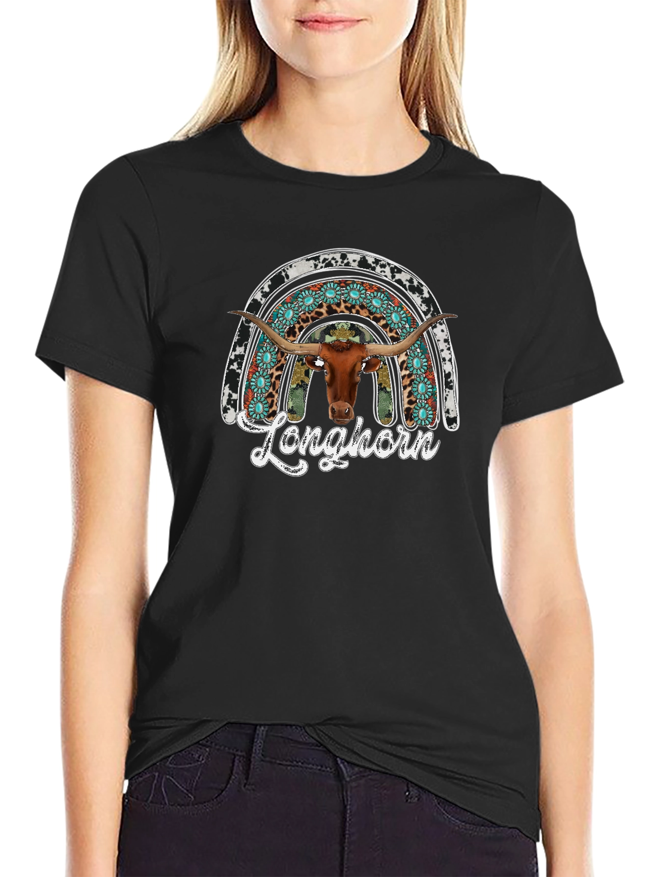 Longhorn Graphic Tee - Western Style