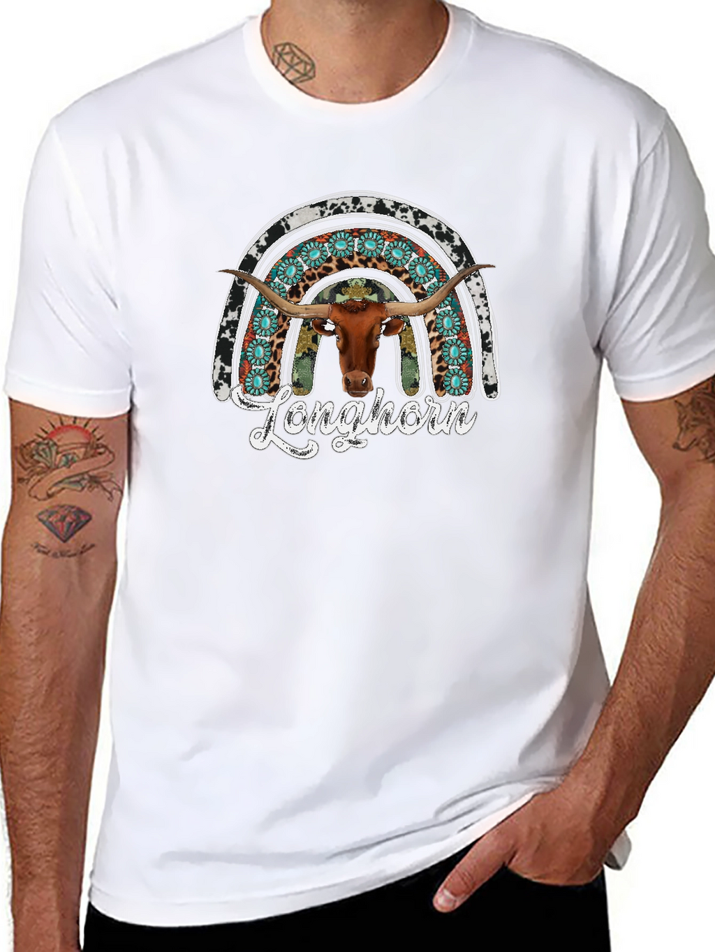 Longhorn Graphic Tee - Western Style
