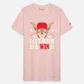 Let's Fetch a Win Cute Dog Sports Player Baseball