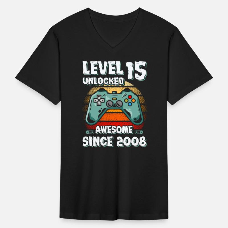 Level 15 Unlocked Awesome 2008 Gamer 15th Birthday