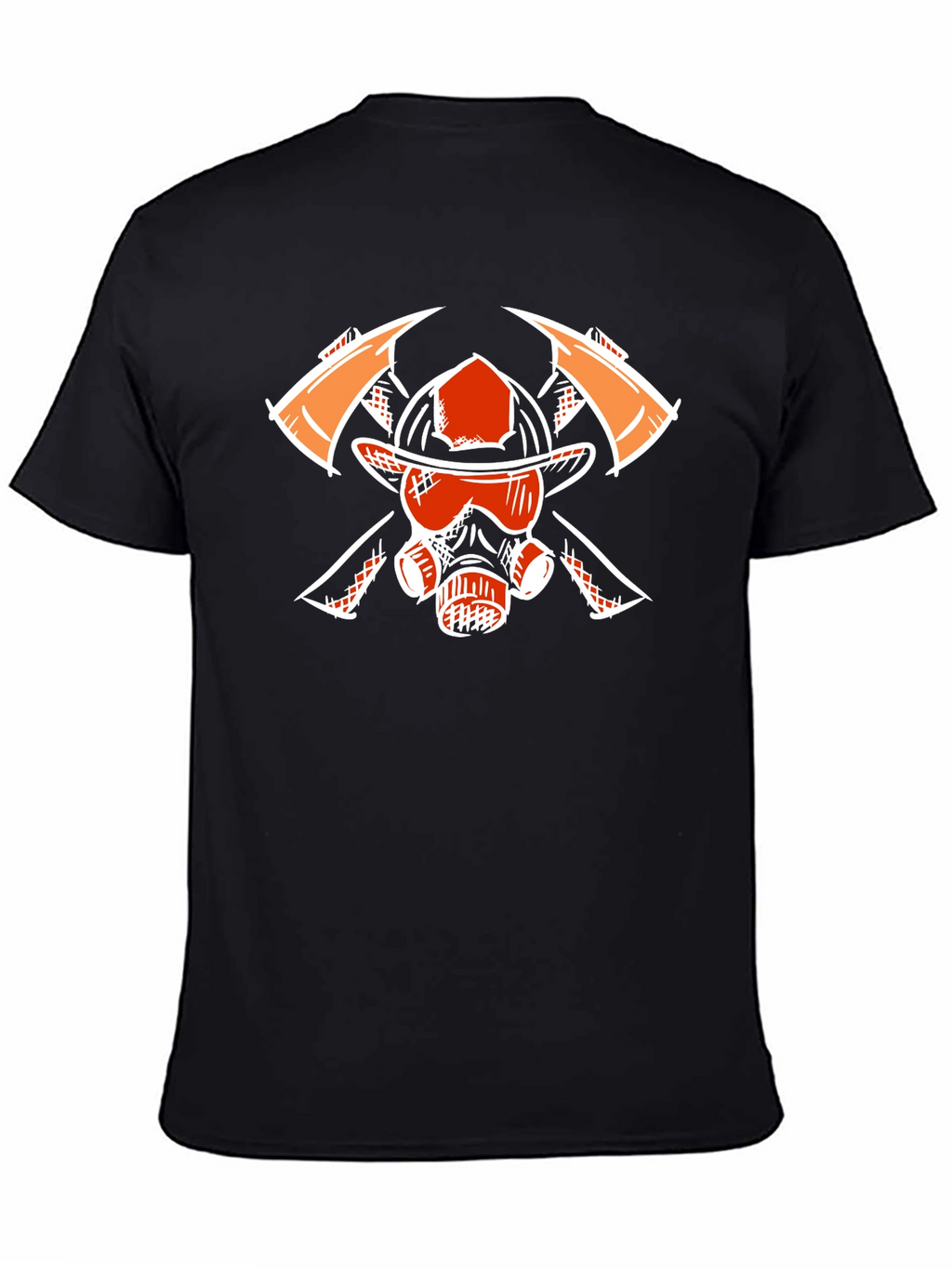 Firefighter Graphic Tee - Axes Helmet Mask