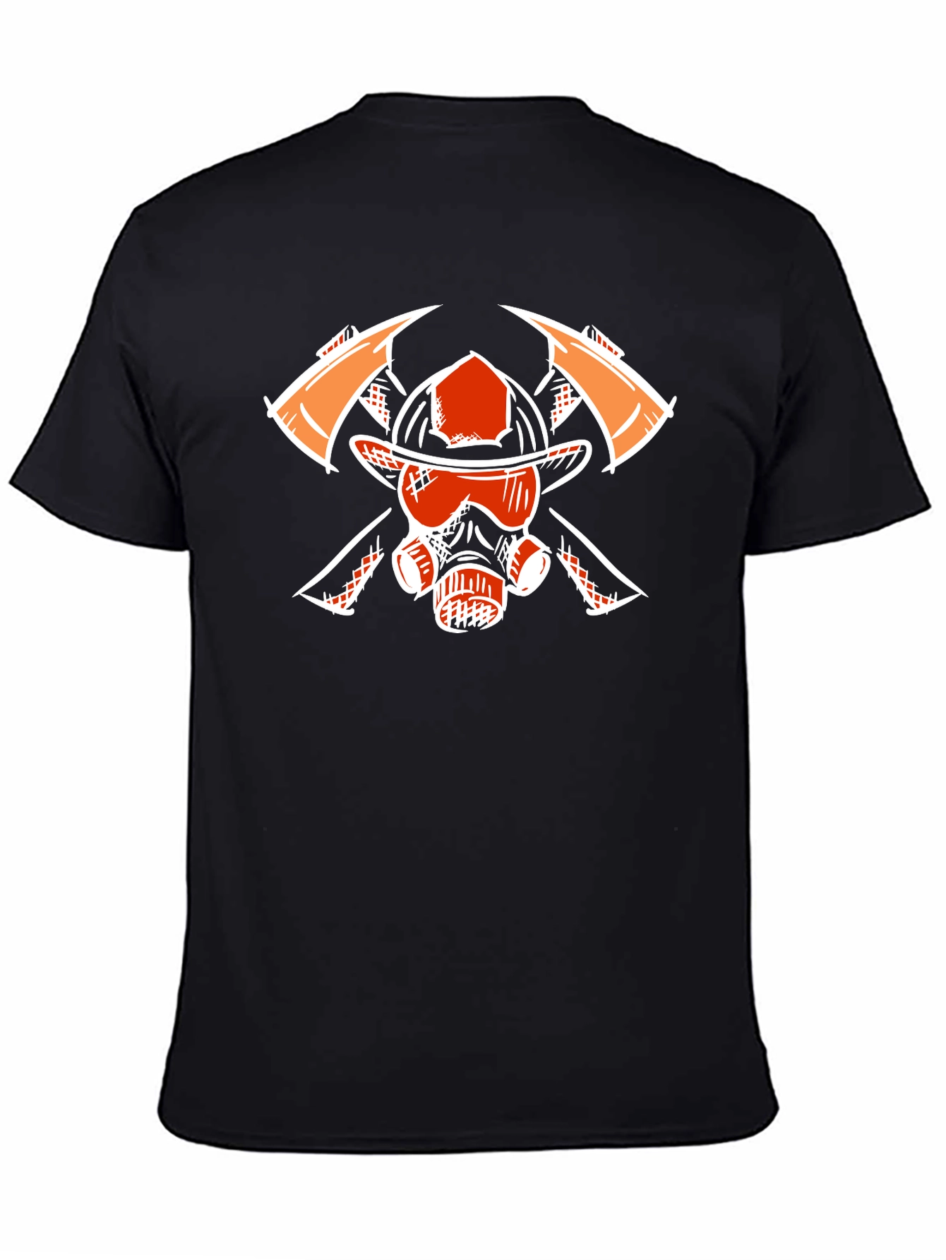 Firefighter Graphic Tee - Axes Helmet Mask