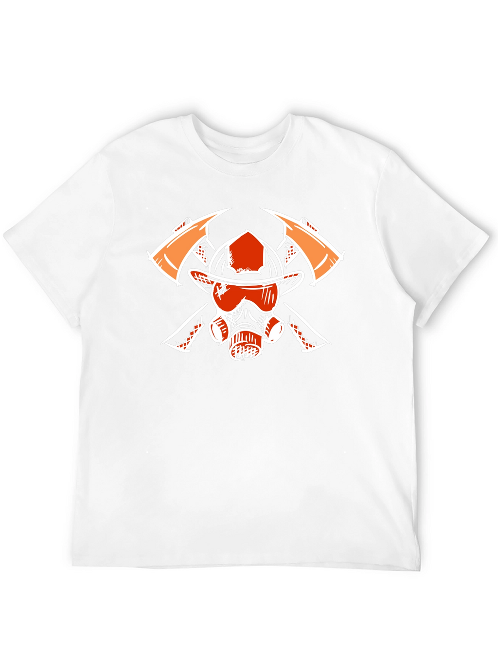 Firefighter Graphic Tee - Axes Helmet Mask