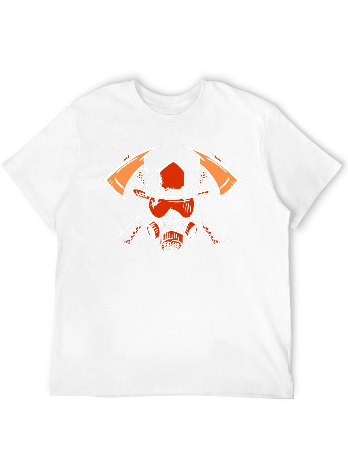 Firefighter Graphic Tee - Axes Helmet Mask