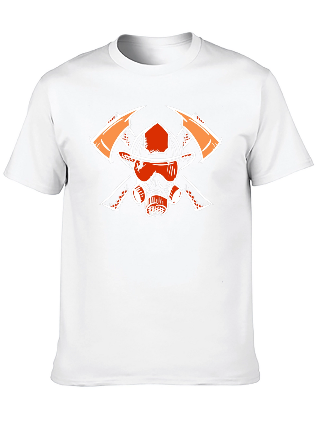 Firefighter Graphic Tee - Axes Helmet Mask