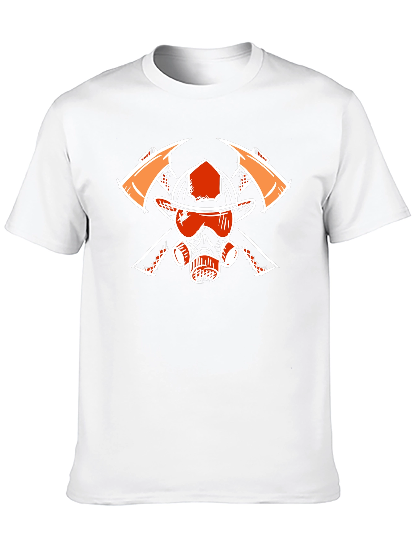 Firefighter Graphic Tee - Axes Helmet Mask