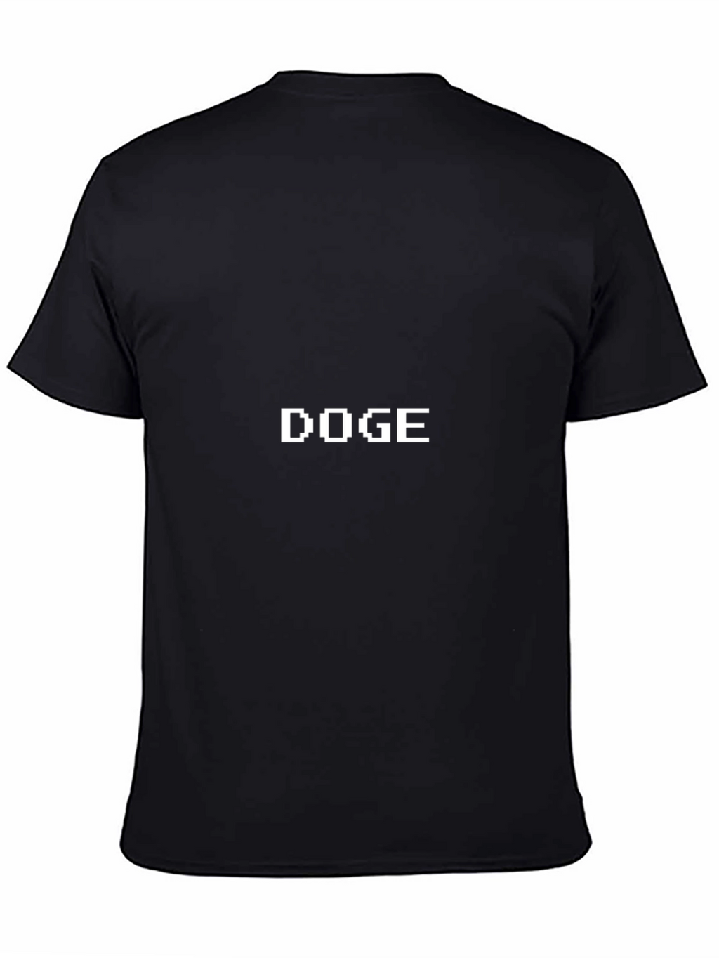 DOGE Pixelated Graphic Tee - Black Casual Shirt