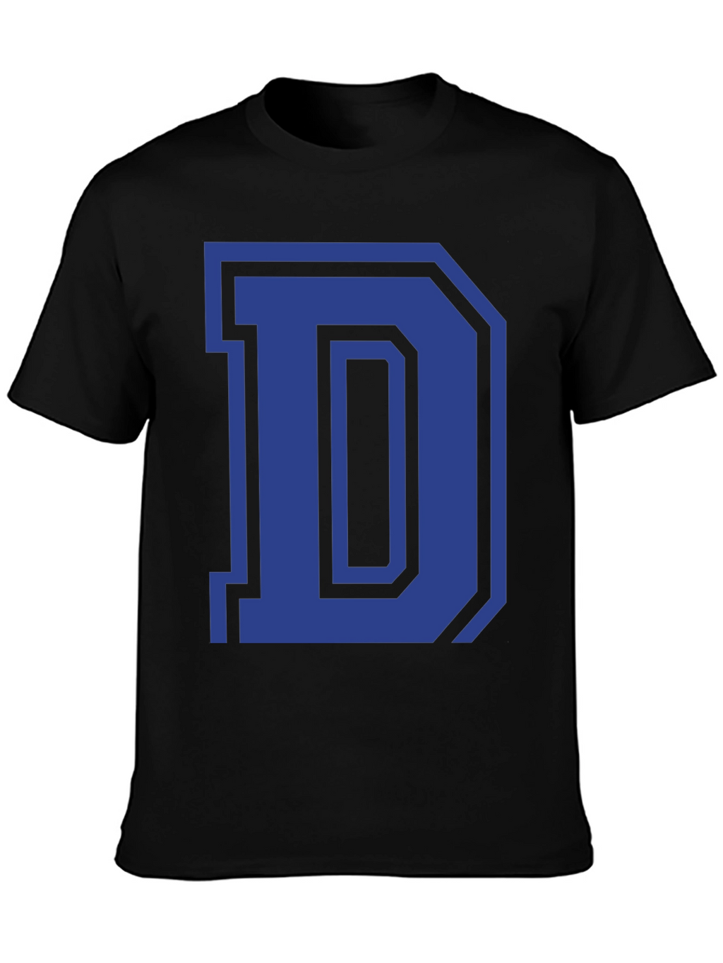 Letter D Graphic Tee - Classic Style