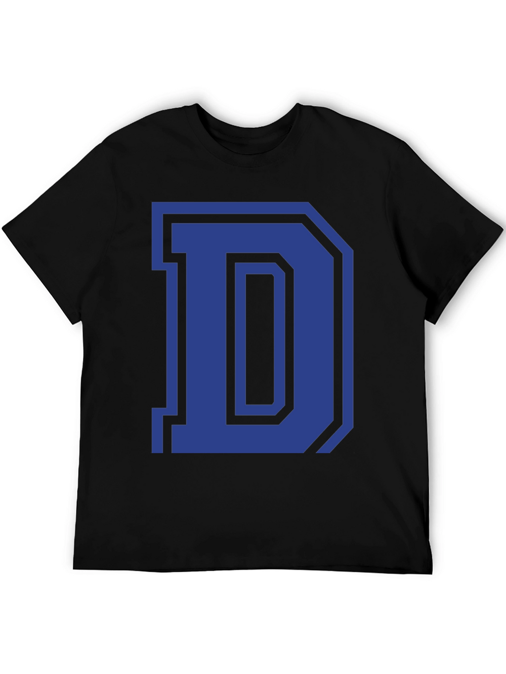 Letter D Graphic Tee - Classic Style