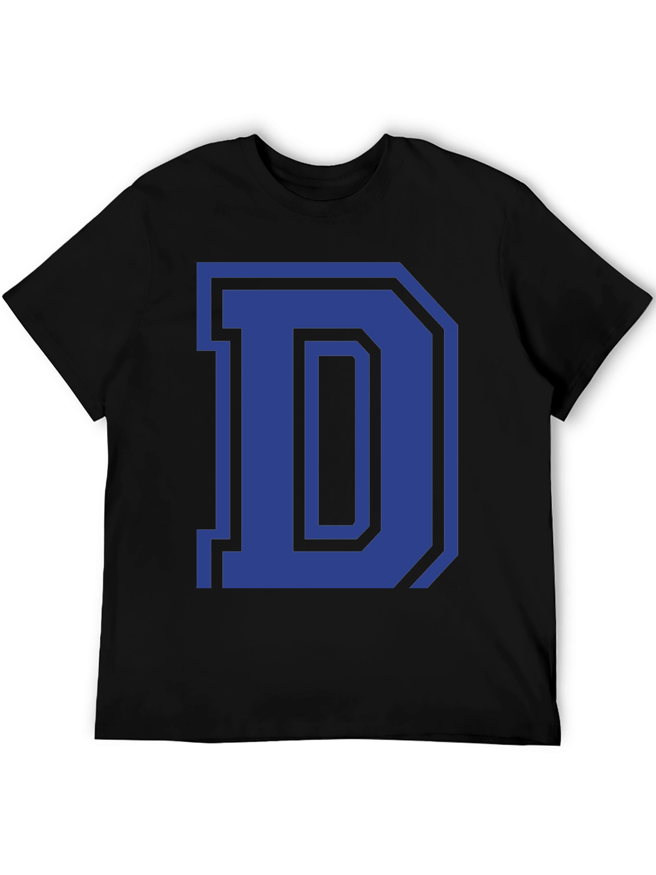 Letter D Graphic Tee - Classic Style