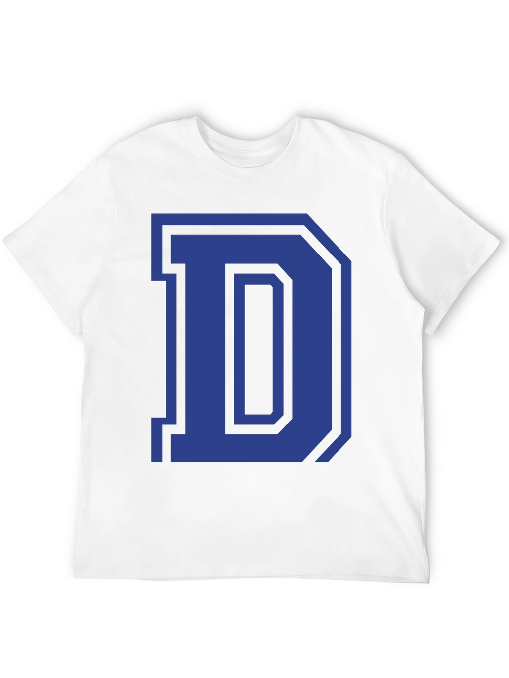 Letter D Graphic Tee - Classic Style