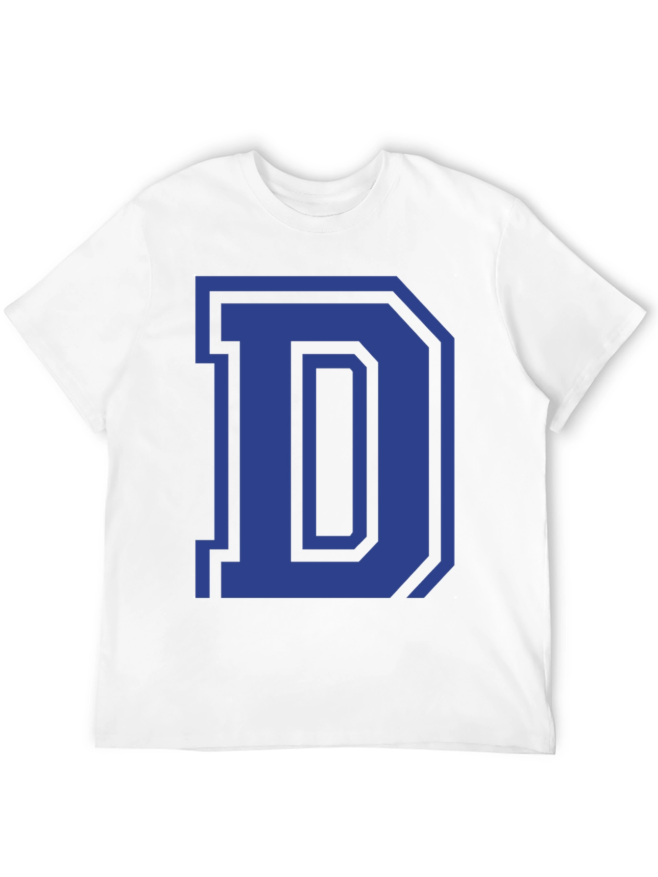 Letter D Graphic Tee - Classic Style