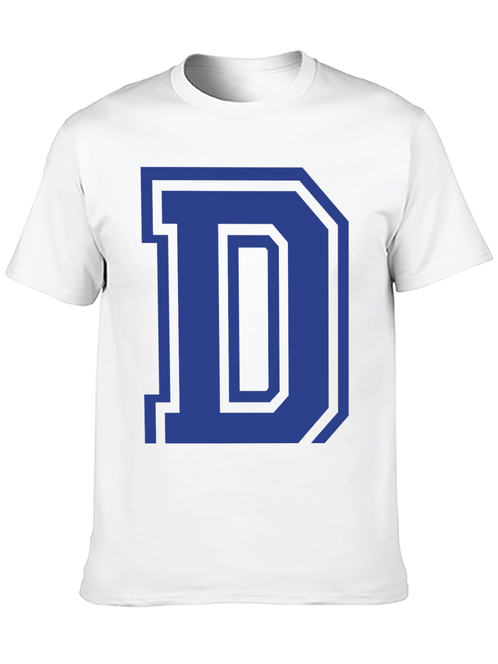 Letter D Graphic Tee - Classic Style