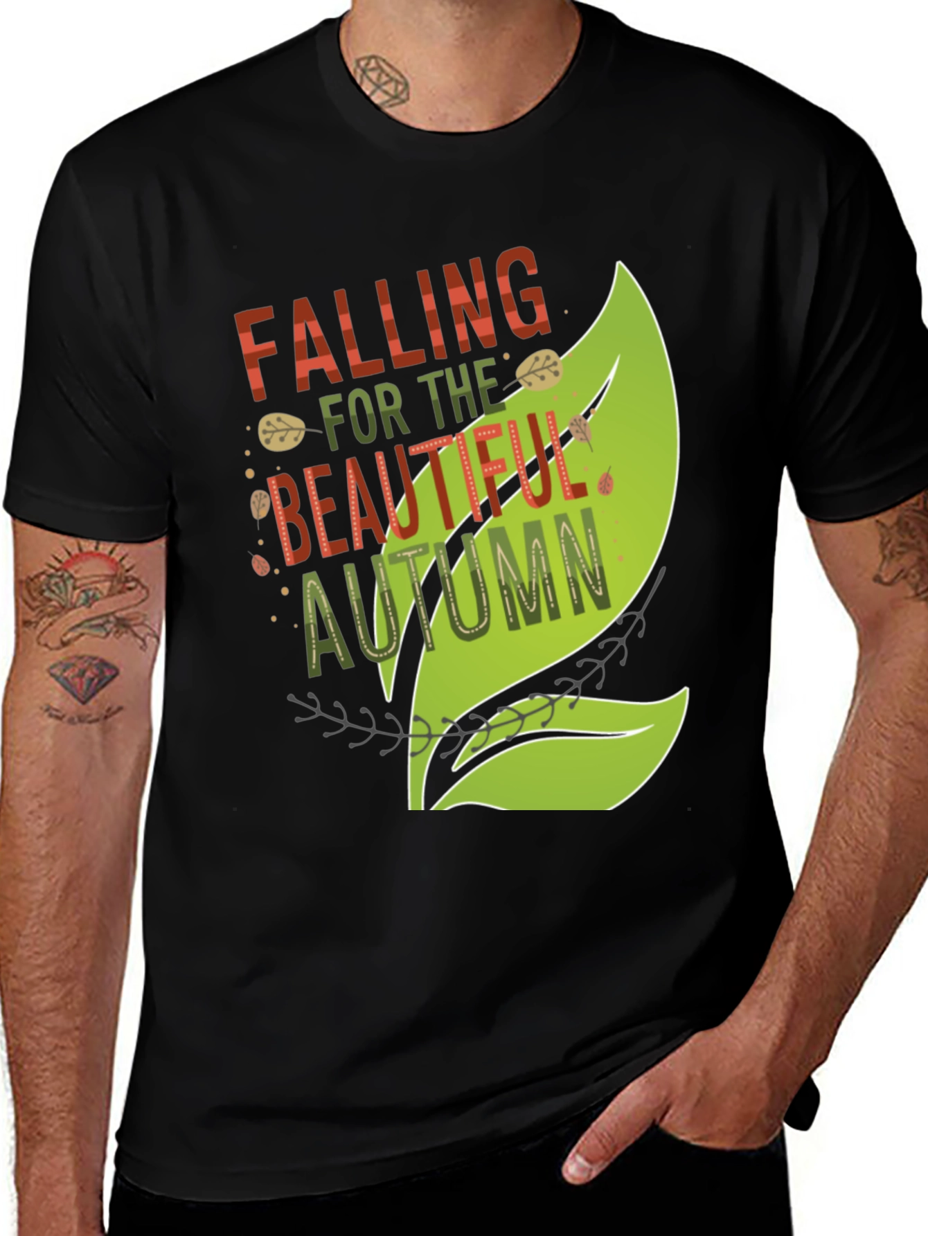 Falling for Autumn Graphic T-Shirt