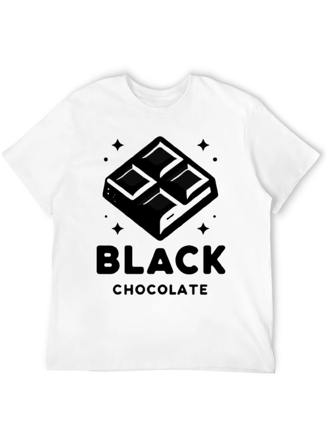 Black Chocolate Graphic Tee - Dark Humor Shirt
