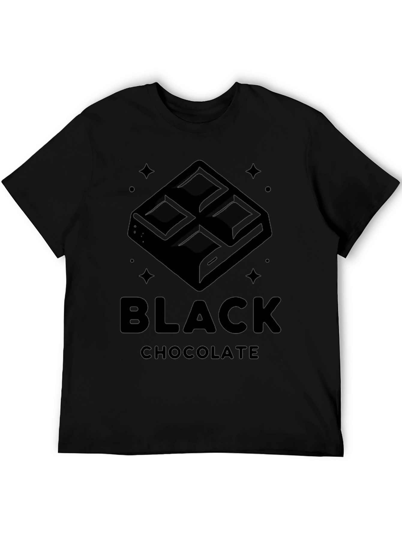 Black Chocolate Graphic Tee - Dark Humor Shirt
