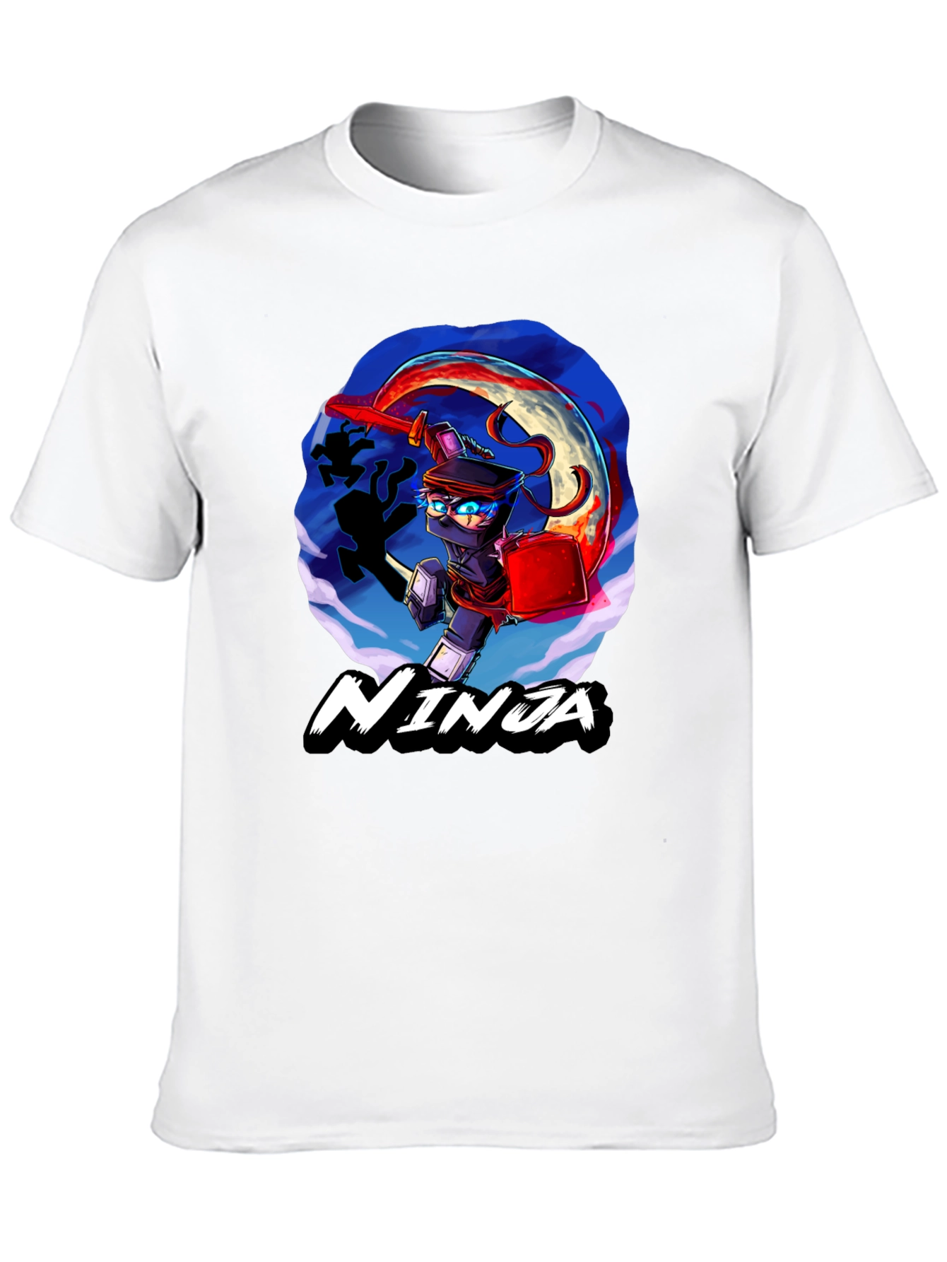 Ninja Graphic Black T-Shirt Cool Design