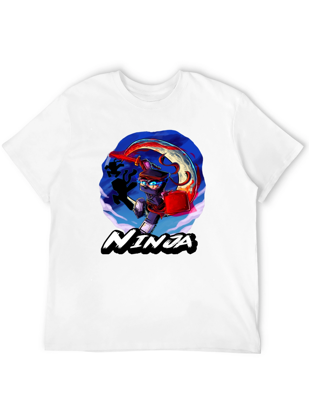 Ninja Graphic Black T-Shirt Cool Design