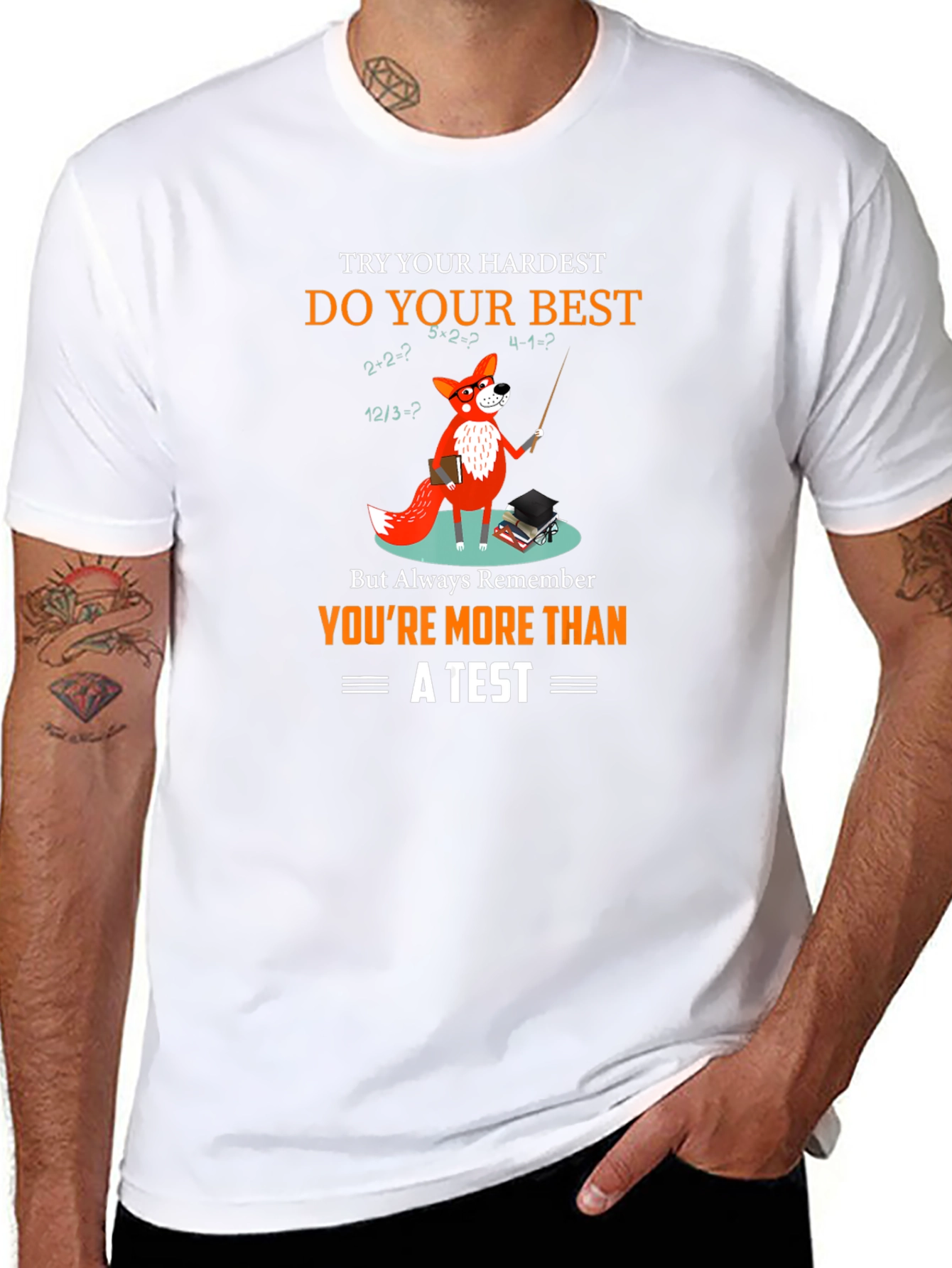 Math Fox T-Shirt: Youre More Than a Test