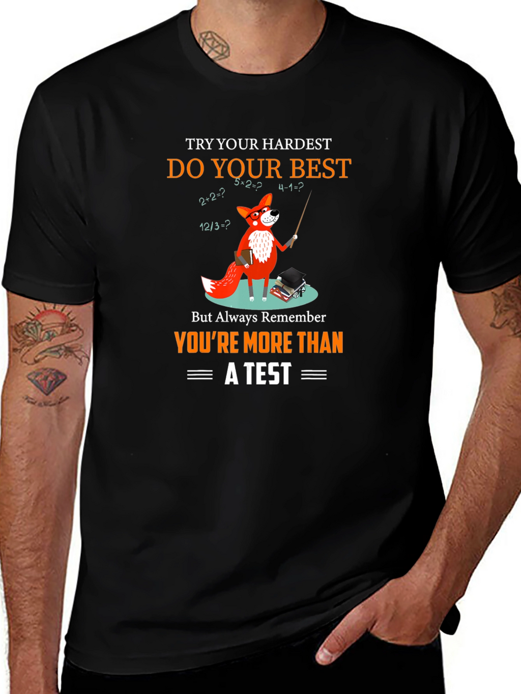 Math Fox T-Shirt: Youre More Than a Test