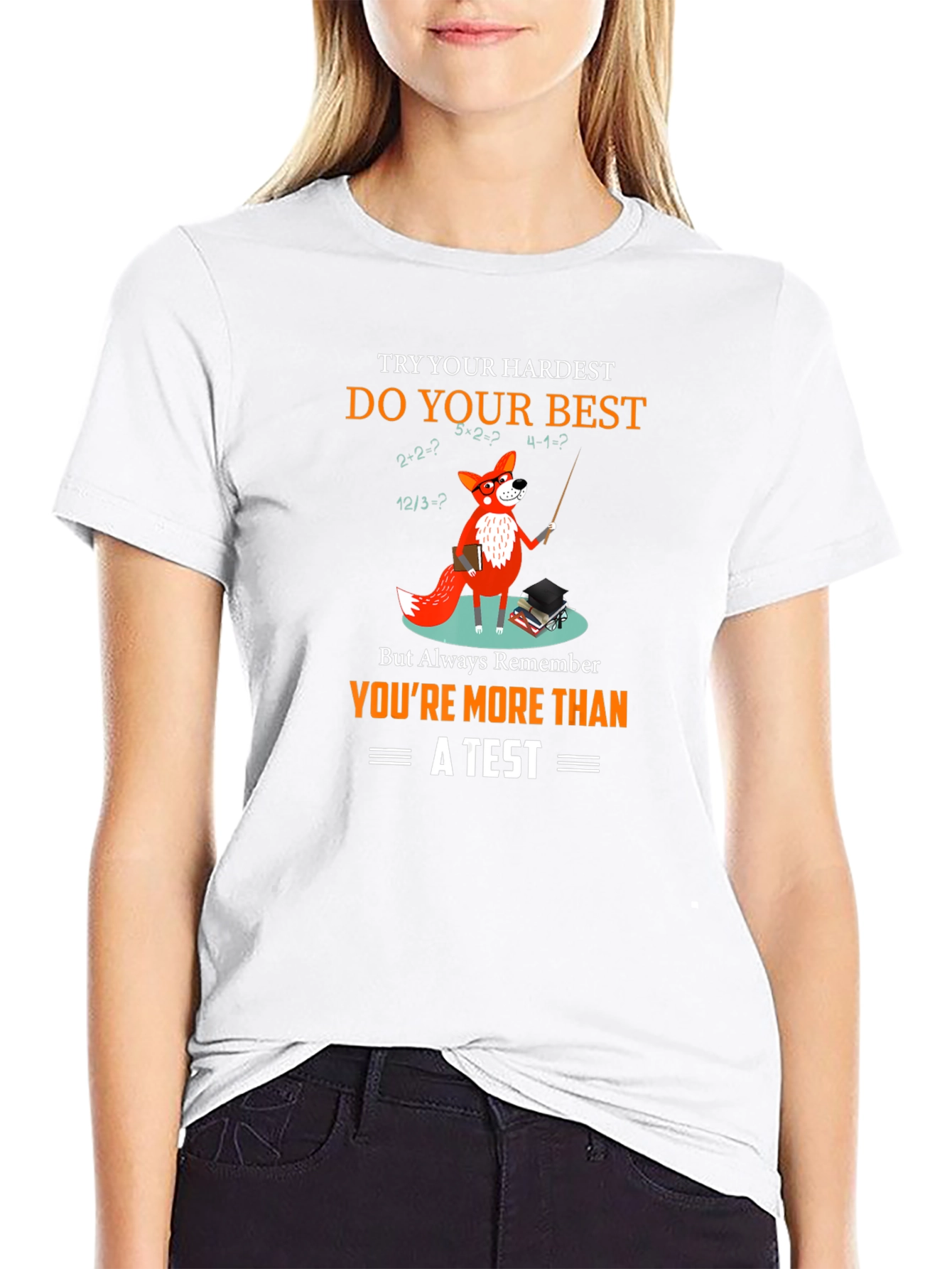 Math Fox T-Shirt: Youre More Than a Test