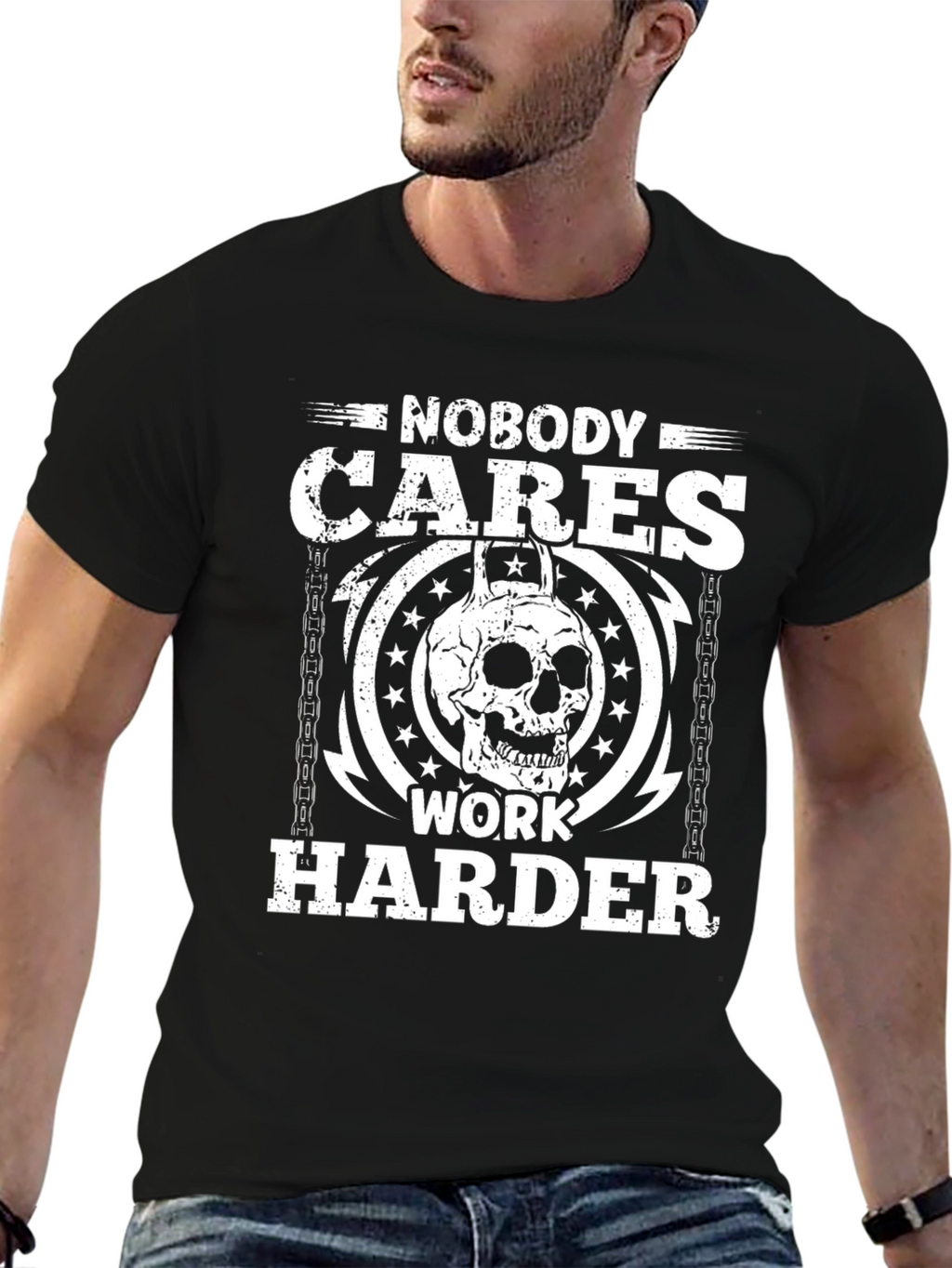 Nobody Cares Work Harder Graphic T-Shirt