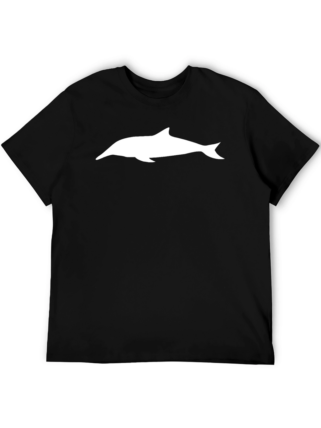 Dolphin Graphic Tee - Stylish Black Cotton T-Shirt