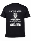 Dragon Bike T-Shirt - Viking Skull Motorcycle Tee