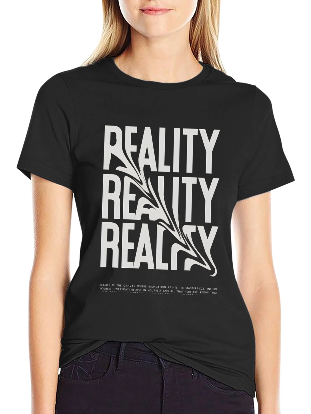 Reality Graphic Print T-Shirt