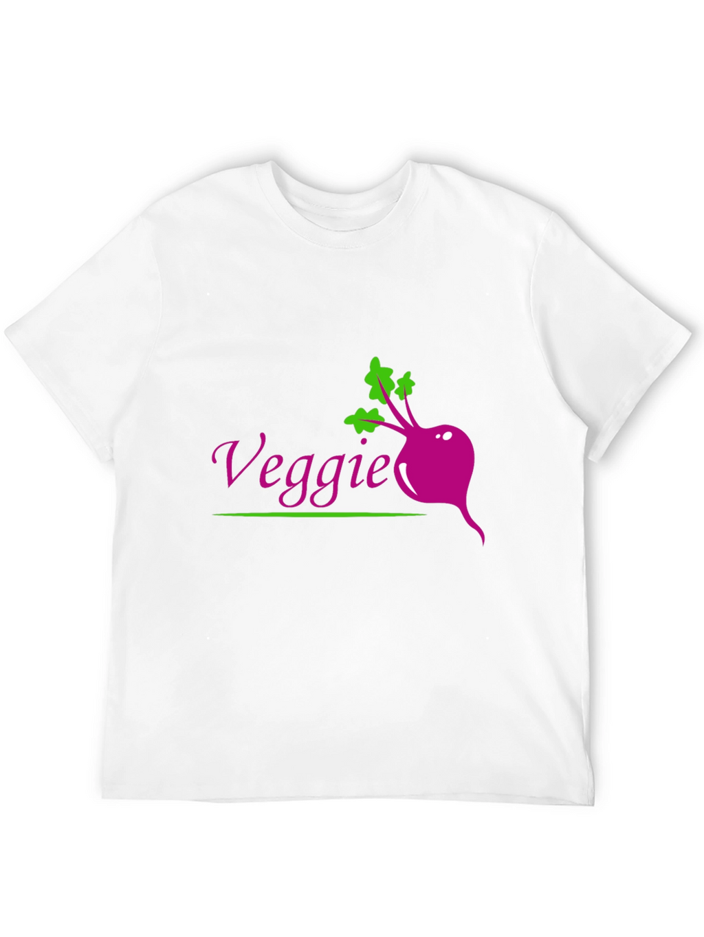 Veggie Beet Graphic Tee - Black Casual T-Shirt