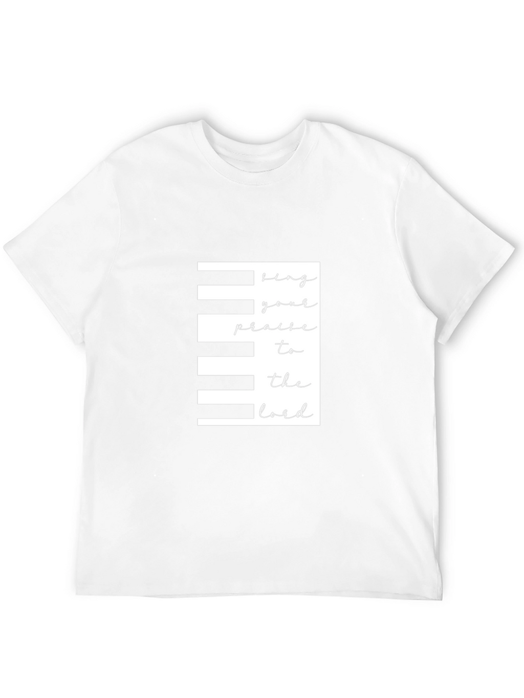 Piano Keys Christian T-Shirt - Praise the Lord!
