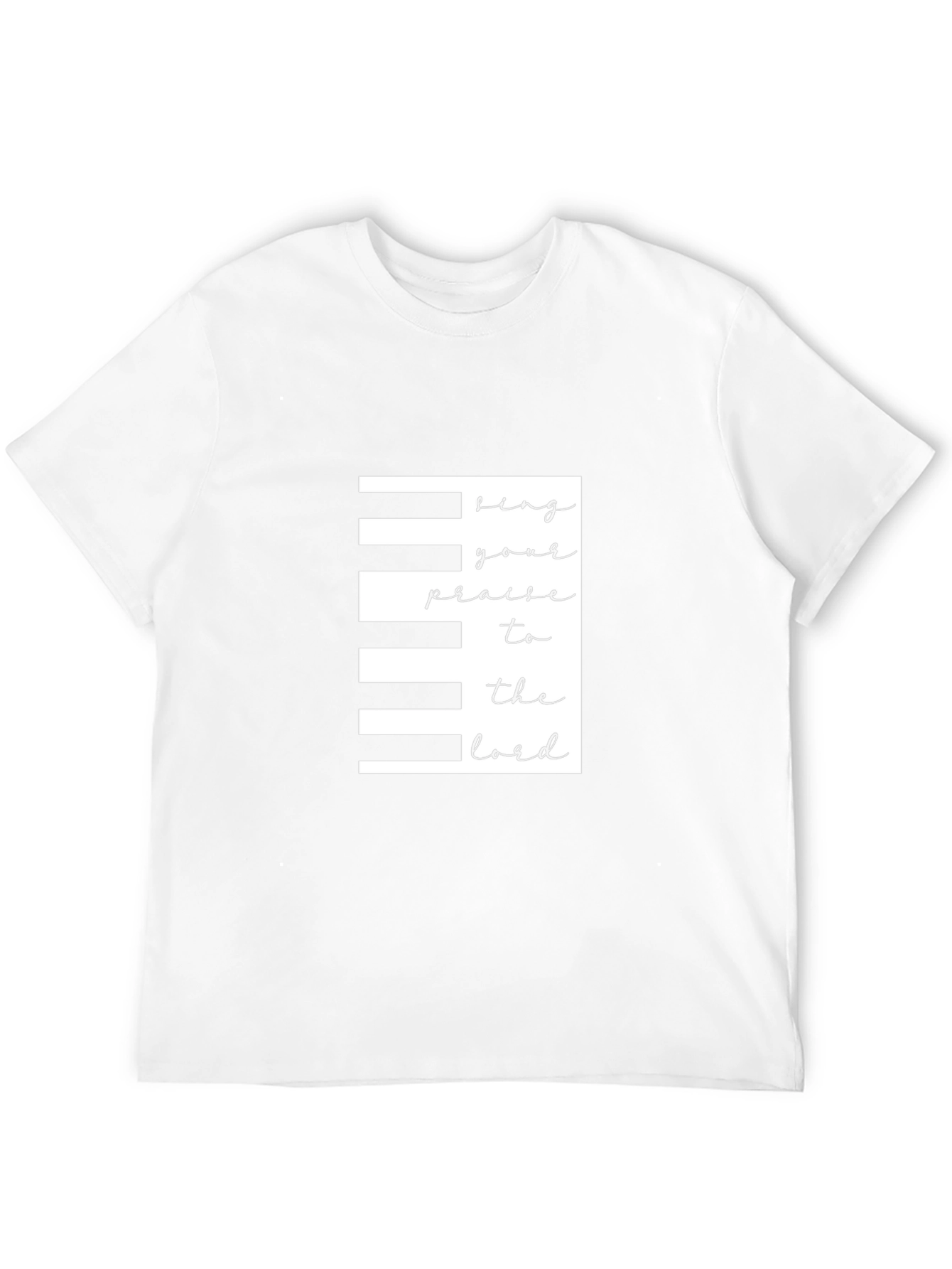 Piano Keys Christian T-Shirt - Praise the Lord!
