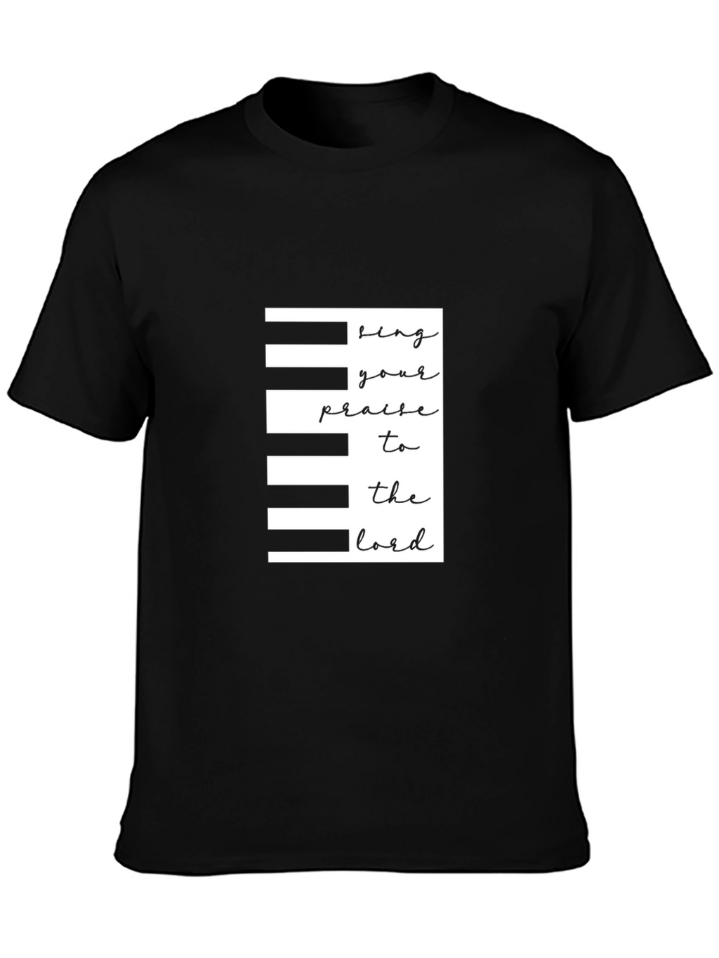 Piano Keys Christian T-Shirt - Praise the Lord!