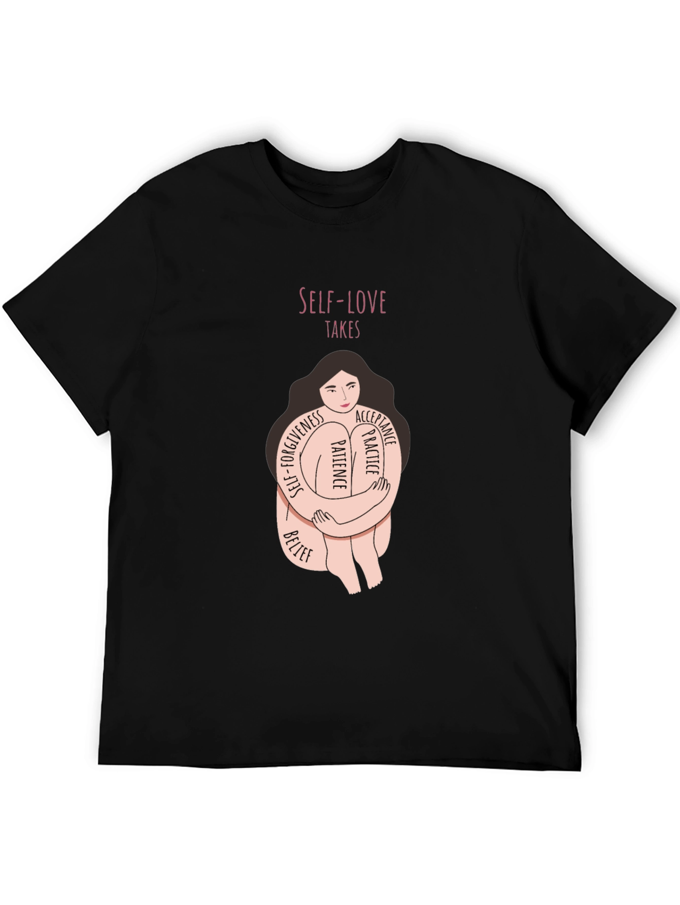 Self-Love Takes Kindness Graphic Tee - Unisex