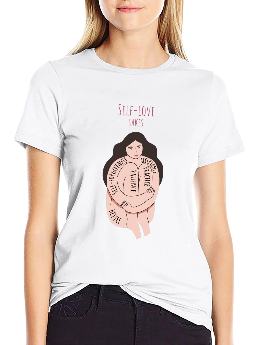 Self-Love Takes Kindness Graphic Tee - Unisex