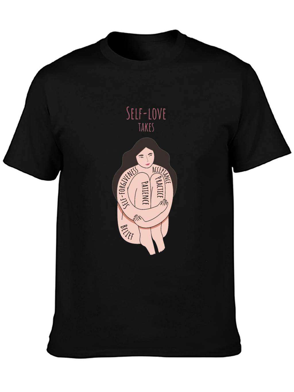Self-Love Takes Kindness Graphic Tee - Unisex