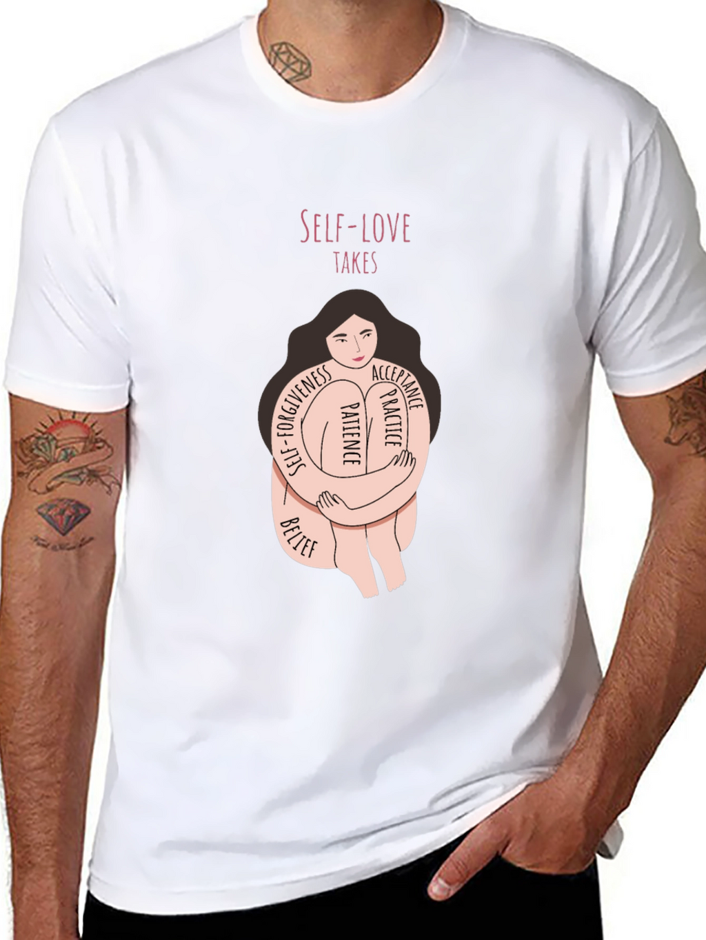 Self-Love Takes Kindness Graphic Tee - Unisex