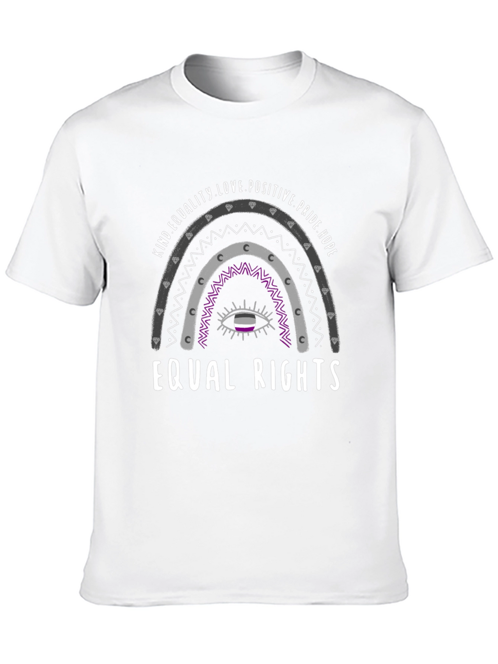 Equal Rights Asexual Pride T-Shirt - Kind Love Hope