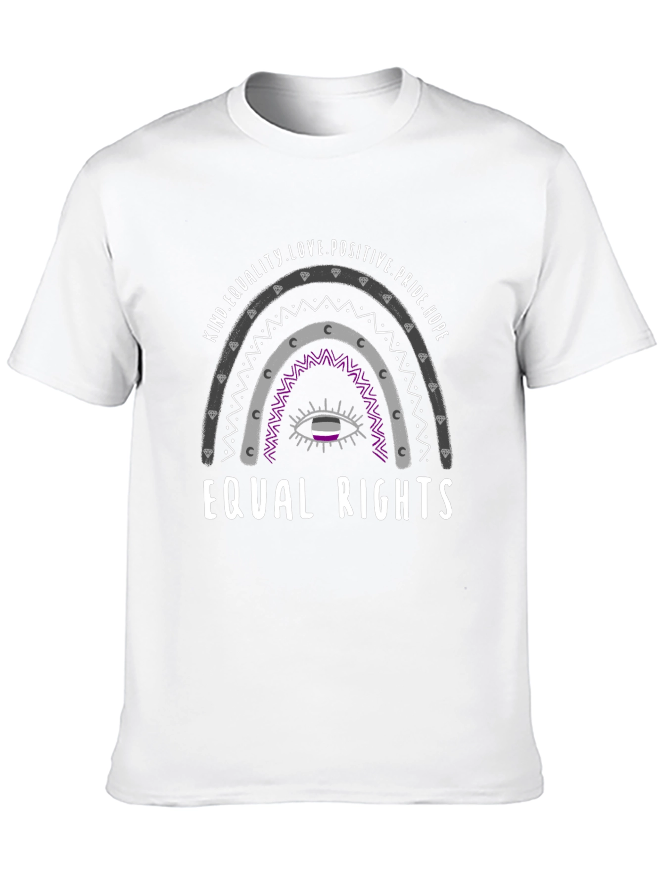 Equal Rights Asexual Pride T-Shirt - Kind Love Hope