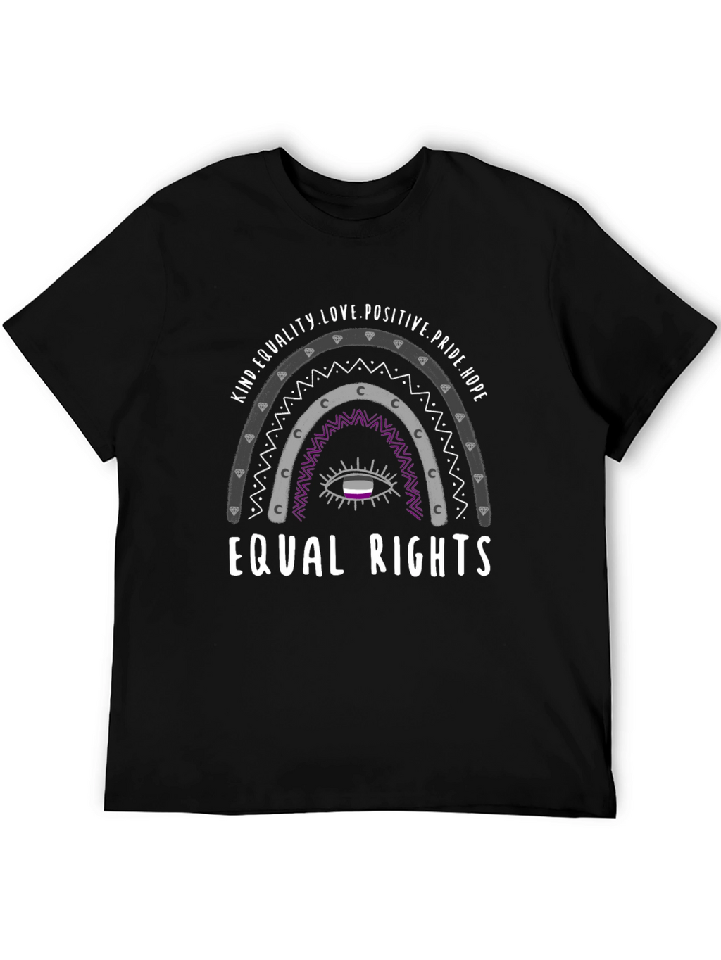 Equal Rights Asexual Pride T-Shirt - Kind Love Hope