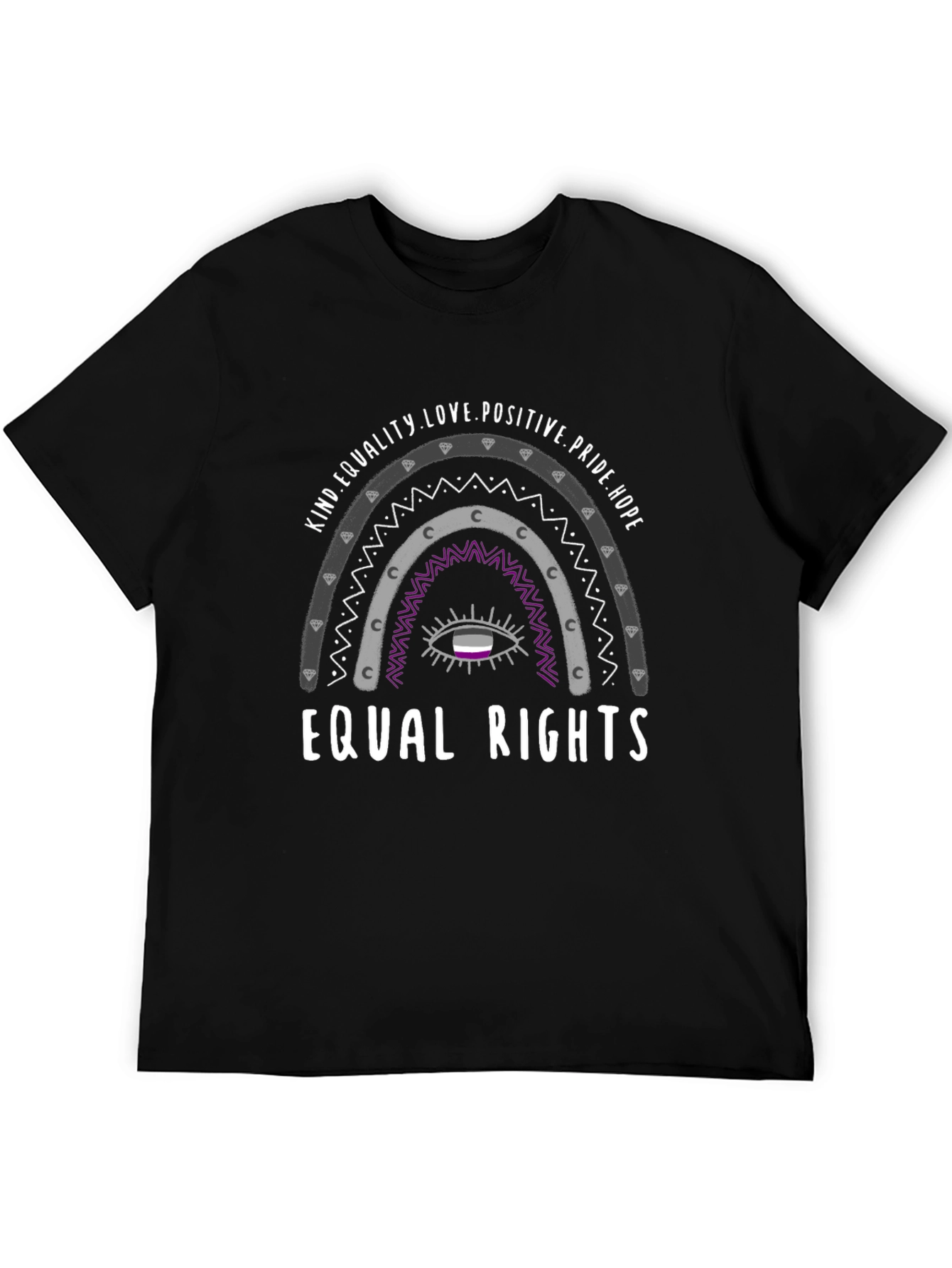 Equal Rights Asexual Pride T-Shirt - Kind Love Hope