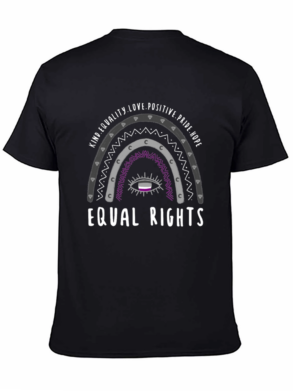 Equal Rights Asexual Pride T-Shirt - Kind Love Hope