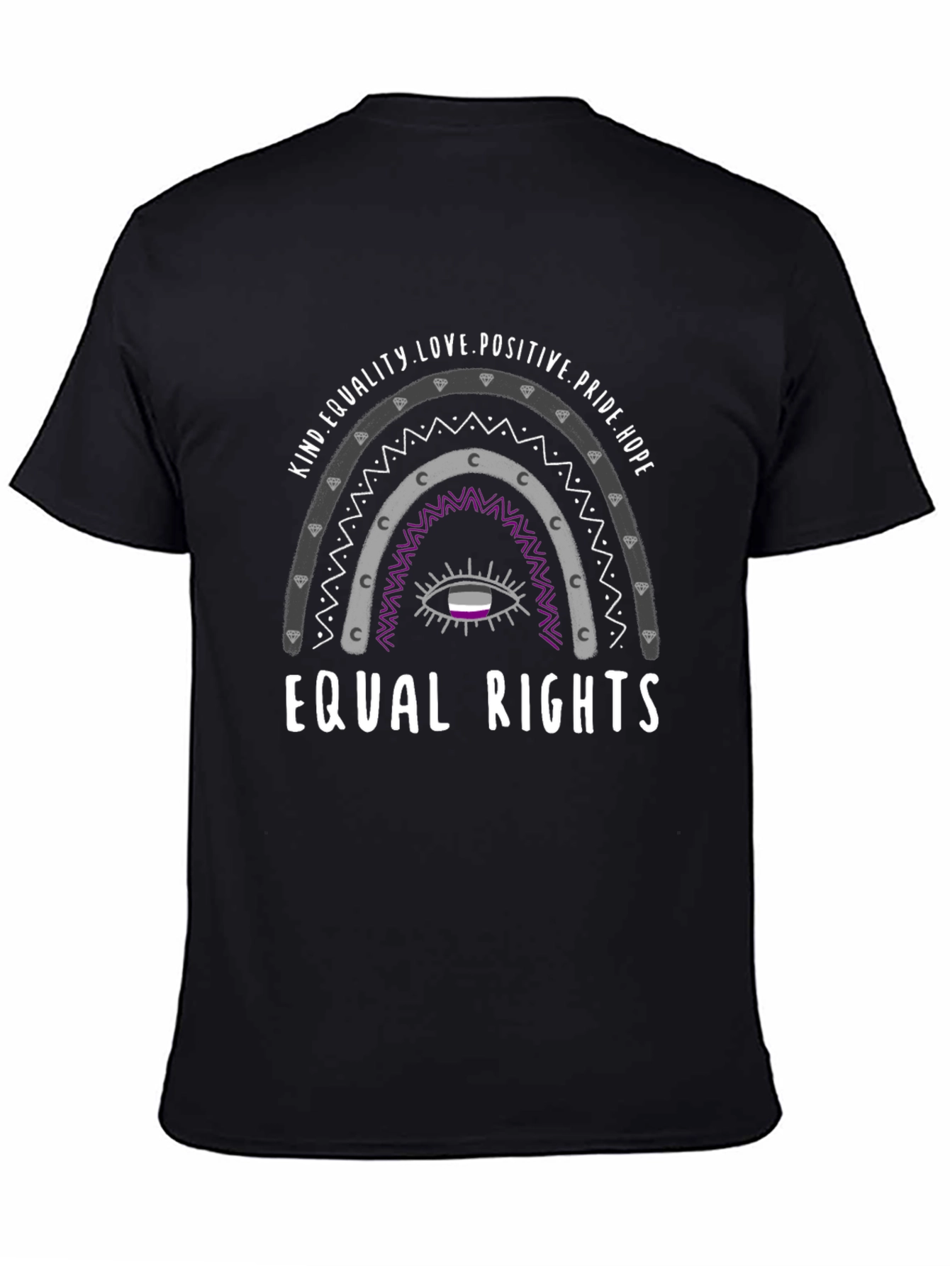 Equal Rights Asexual Pride T-Shirt - Kind Love Hope